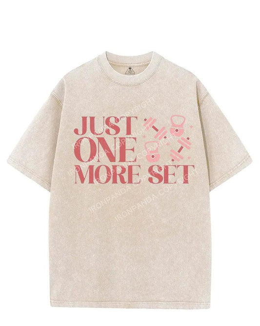 JUST ONE MORE SET VINTAGE GYM SHIRT
