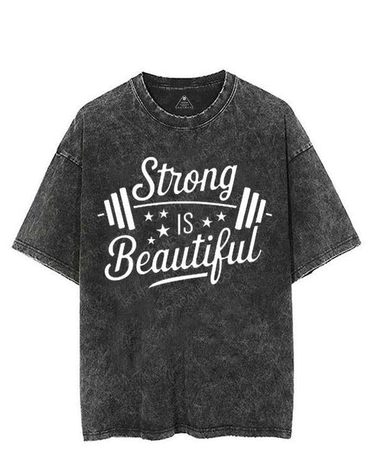 STRONG IS BEAUTIFUL VINTAGE GYM SHIRT