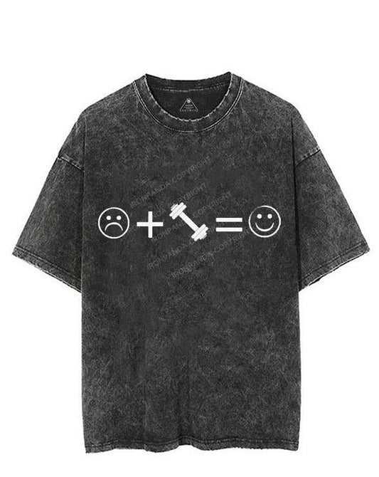 WORKING OUT MAKES ME HAPPY VINTAGE GYM SHIRT