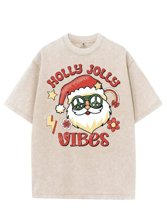 HOLLY JOLLY VIBES VINTAGE GYM SHIRT