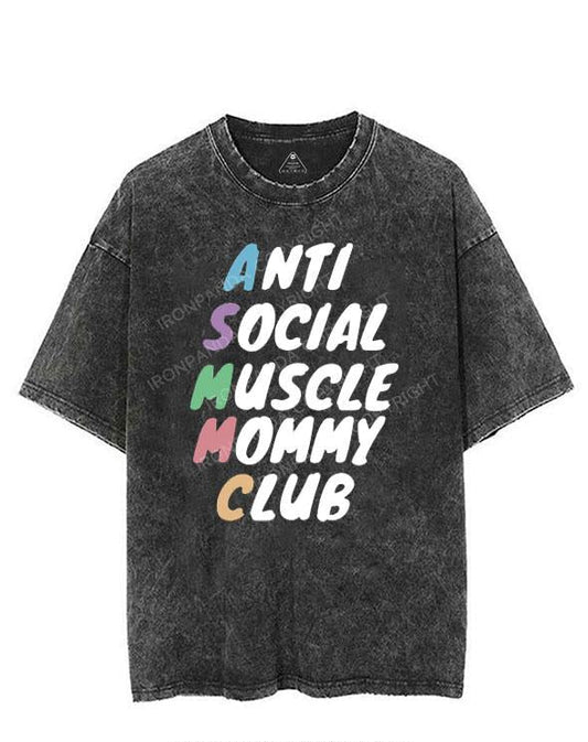 ANTI SOCIAL MUSCLE MOMMY CLUB VINTAGE GYM SHIRT