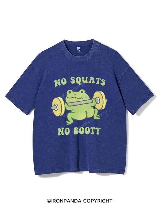 FROG NO SQUATS NO BOOTY VINTAGE GYM SHIRT