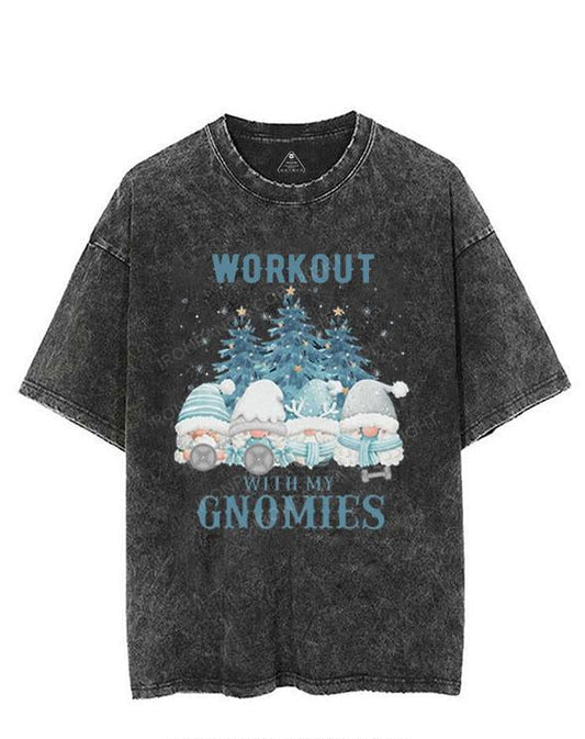 WORKOUT WITH MY GNOMIES VINTAGE GYM SHIRT