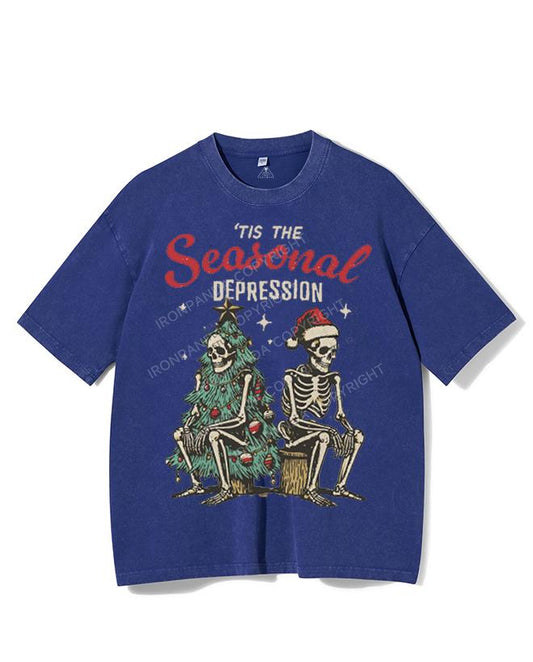 TIS THE SEASONAL DEPRESSION VINTAGE GYM SHIRT