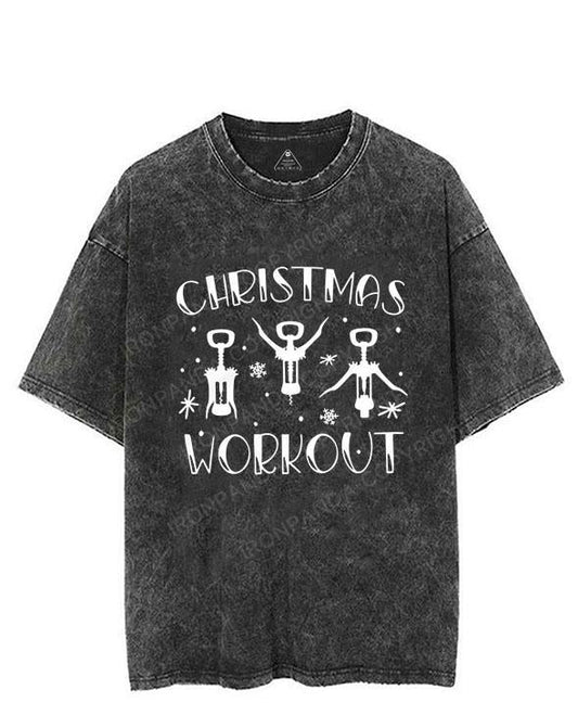 Christmas Workout VINTAGE GYM SHIRT