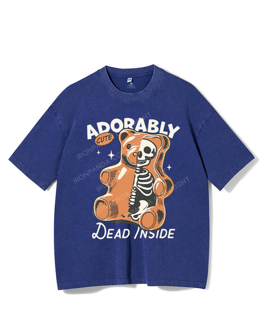 ADORABLY CUTE DEAD INSIDE VINTAGE GYM SHIRT