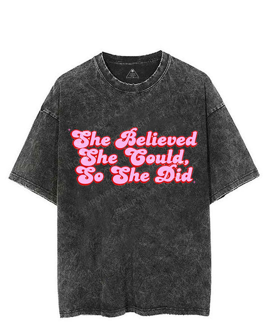 She believed she could, so she did VINTAGE GYM SHIRT