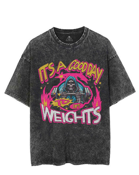 IT'S A GOOD DAY TO LIFT WEIGHTS VINTAGE GYM SHIRT