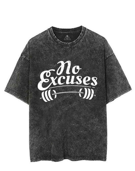 NO EXCUSES VINTAGE GYM SHIRT