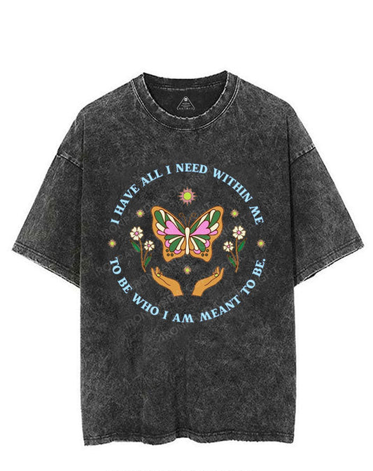 I HAVE ALL I NEED WITHIN ME TO BE WHO I AM MEANT TO BE VINTAGE GYM SHIRT