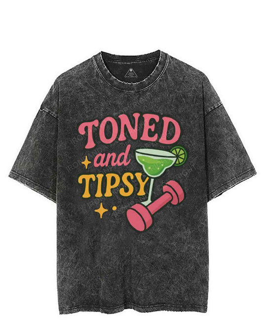 TONED AND TIPSY VINTAGE GYM SHIRT