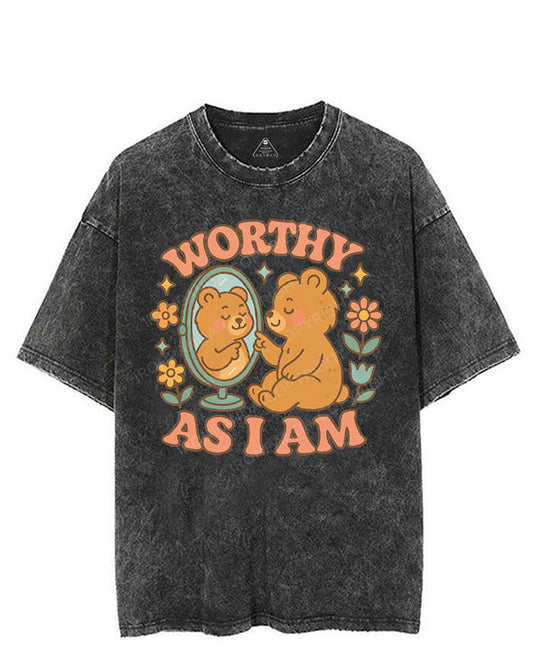 WORTHY AS I AM VINTAGE GYM SHIRT