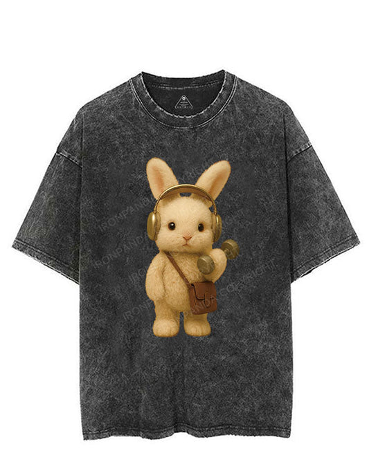 MUSCLE BUNNY MUSIC VINTAGE GYM SHIRT