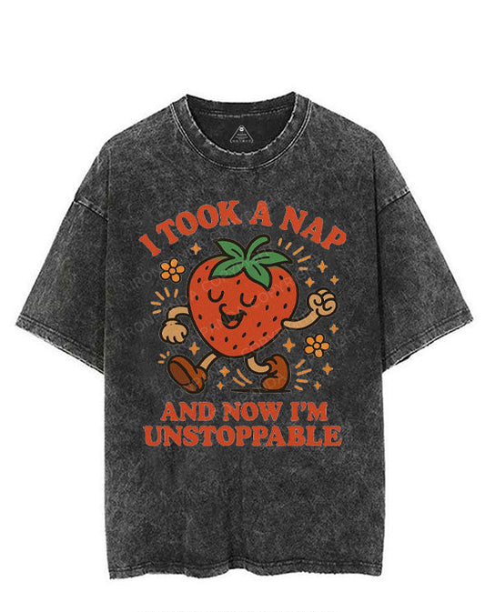 I TOOK A NAP AND NOW I'M UNSTOPPABLE VINTAGE GYM SHIRT