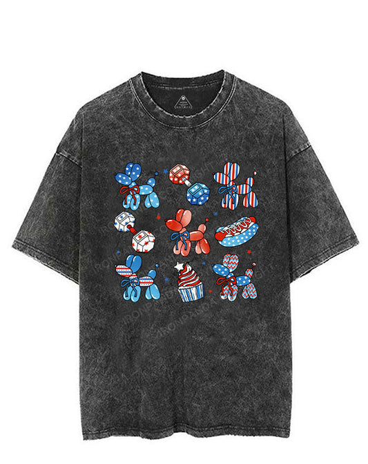 RED, WHITE, AND GYM TIME VINTAGE GYM SHIRT