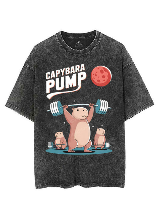 CAPYBARA PUMP VINTAGE GYM SHIRT