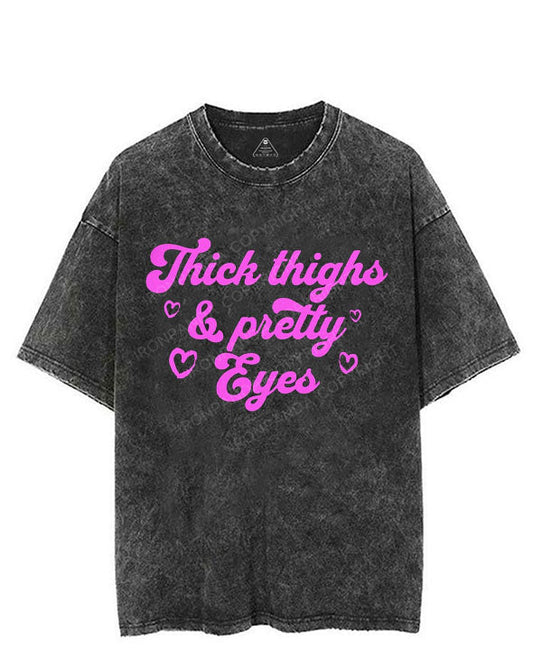 THICK THIGHS & PRETTY EYES VINTAGE GYM SHIRT