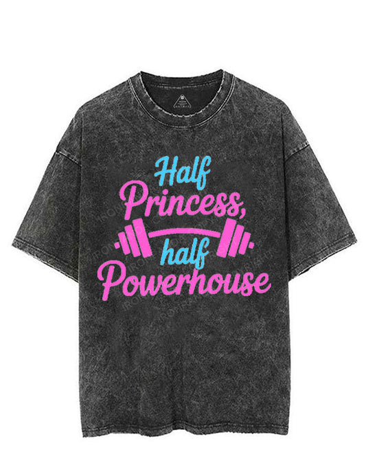 HALF PRINCESS, HALF POWERHOUSE VINTAGE GYM SHIRT