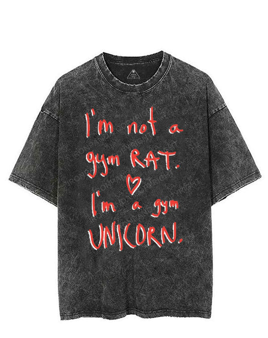 I'M NOT A GYM RAT I'M A GYM UNICORN VINTAGE GYM SHIRT