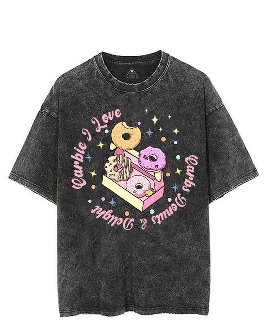 CARBIE I LOVE CARBS DONUTS & DELIGHT VINTAGE GYM SHIRT