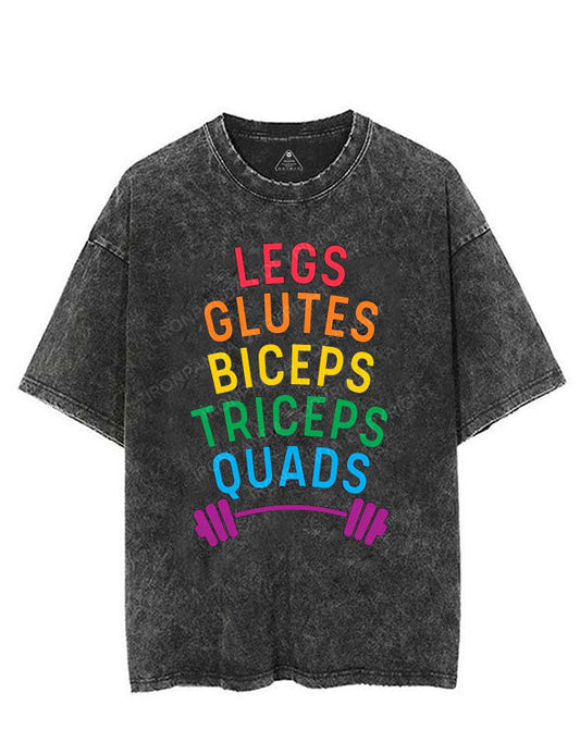 LEGS GLUTES BICEPS TRICEPS QUADS LGBTQ VINTAGE GYM SHIRT