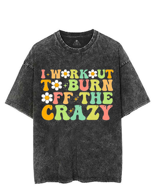 I WORKOUT TO BURN OFF THE CRAZY VINTAGE GYM SHIRT