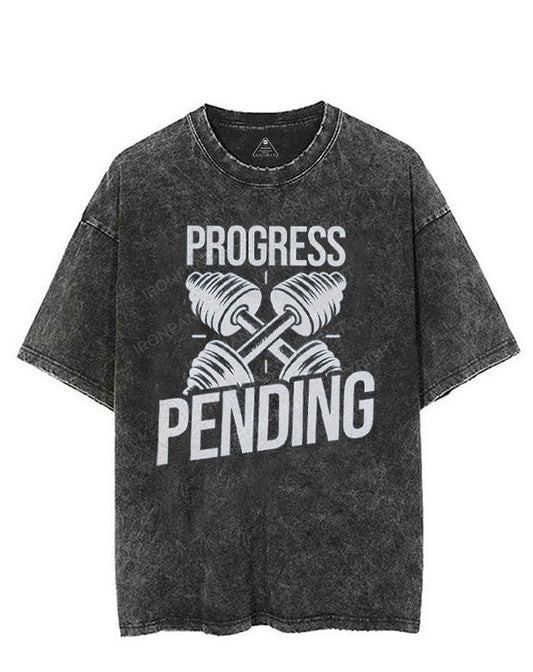 PROGRESS PENDING VINTAGE GYM SHIRT