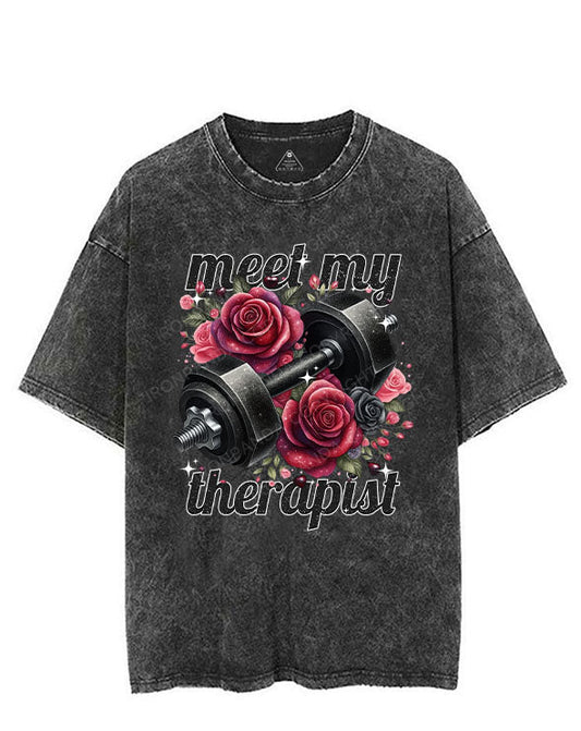 MEET MY THERAPIST VINTAGE GYM SHIRT