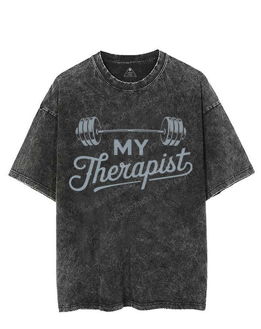 MY THERAPIST VINTAGE GYM SHIRT