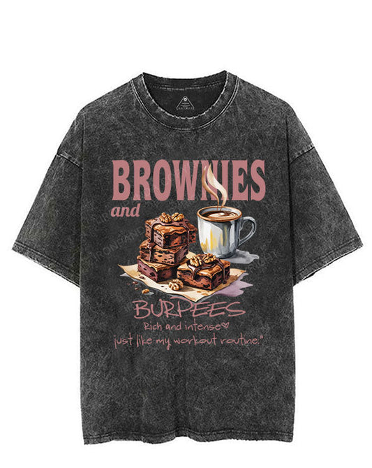 BROWNIES AND BURPEES VINTAGE GYM SHIRT