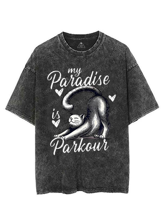 MY PARADISE IS PARKOUT VINTAGE GYM SHIRT