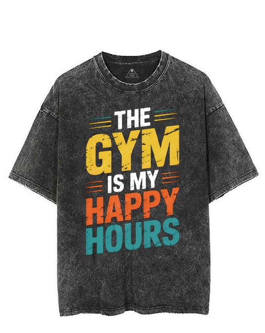 THE GYM IS MY HAPPY HOURS VINTAGE GYM SHIRT