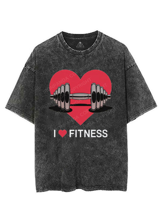 I LOVE FITNESS VINTAGE GYM SHIRT