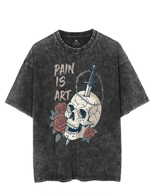 PAIN IS ART VINTAGE GYM SHIRT