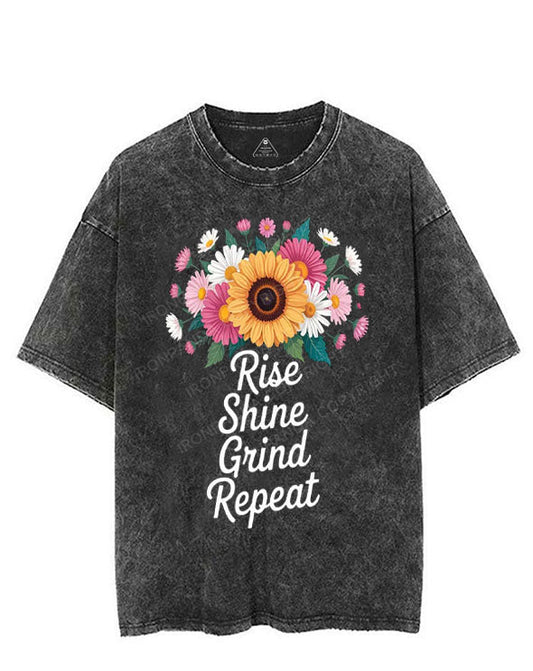 RISE SHINE GRIND REPEAT VINTAGE GYM SHIRT