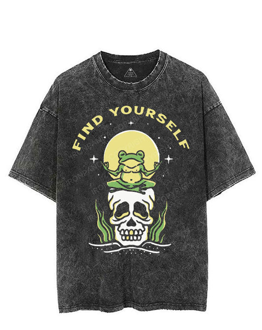 FIND YOURSELF VINTAGE GYM SHIRT