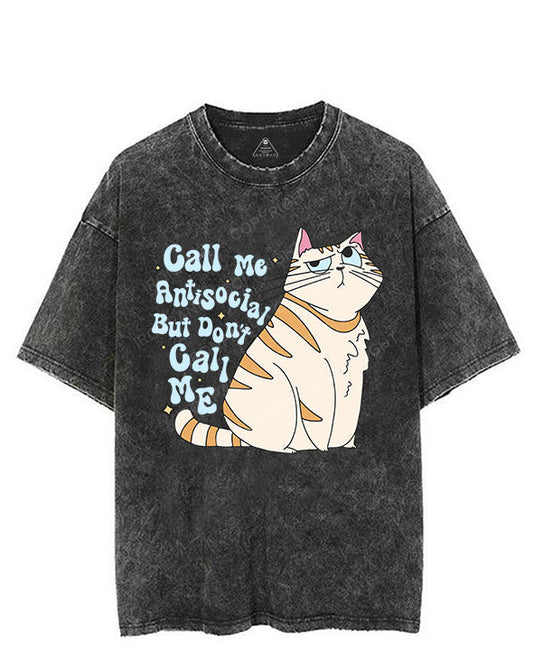 CALL ME ANTISOCIAL BUT DON'T CALL ME VINTAGE GYM SHIRT