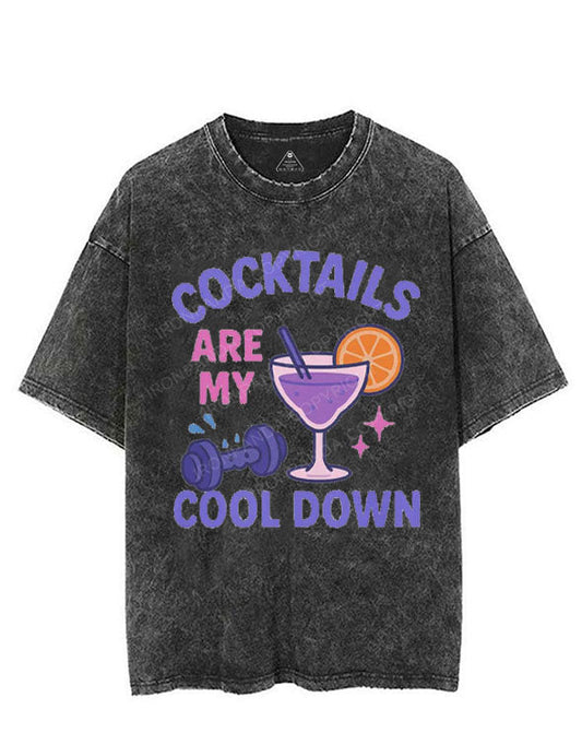 COCKTAILS ARE MY COOL DOWN VINTAGE GYM SHIRT