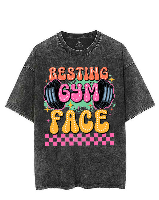 RESTING GYM FACE VINTAGE GYM SHIRT