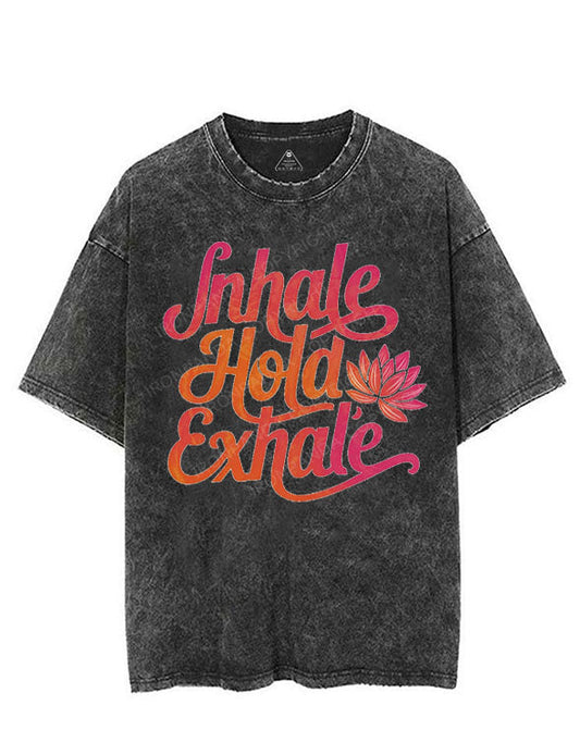 INHALE HOLD EXHALE VINTAGE GYM SHIRT