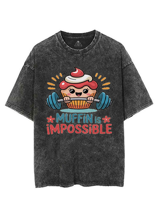 MUFFIN IS IMPOSSIBLE VINTAGE GYM SHIRT