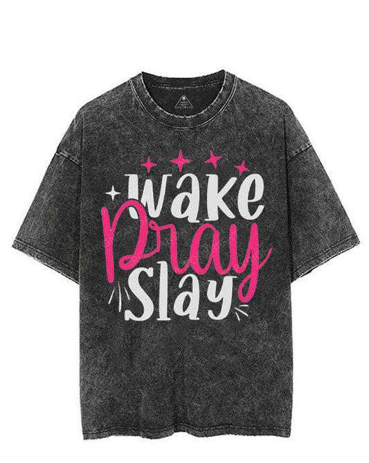 WAKE PRAY SLAY VINTAGE GYM SHIRT