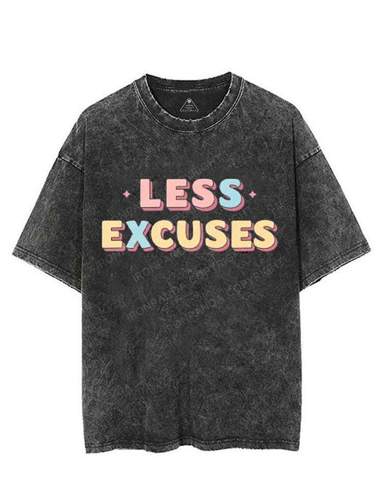 LESS EXCUSES VINTAGE GYM SHIRT