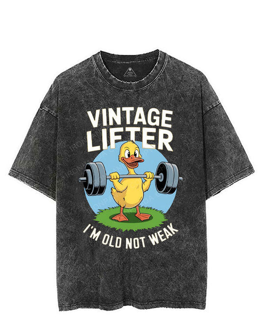 VINTAGE LIFTER I'M OLD NOT WEAK VINTAGE GYM SHIRT