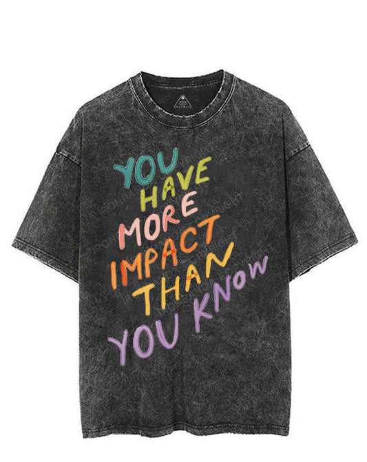 YOU HAVE MORE IMPACT THAN YOU KNOW VINTAGE GYM SHIRT