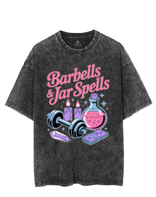 BARBELLS & JAR SPELLS VINTAGE GYM SHIRT