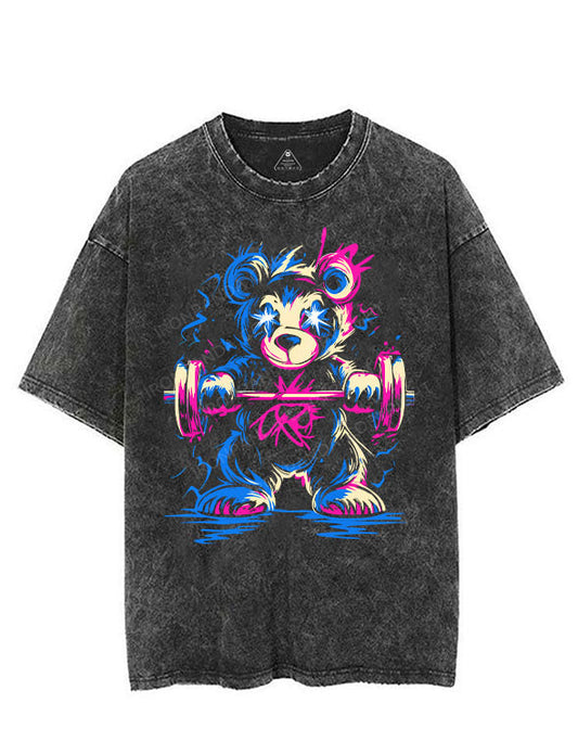 BEAR GAINS VINTAGE GYM SHIRT