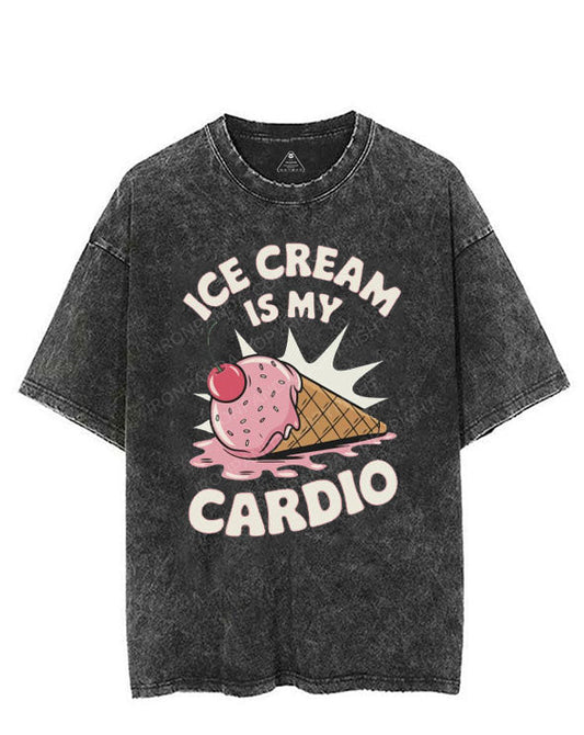 ICE CREAM IS MY CARDIO VINTAGE GYM SHIRT