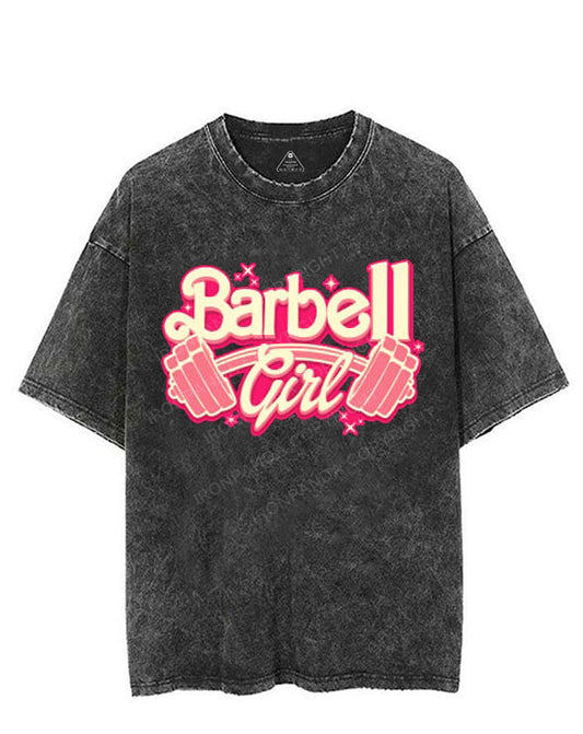 BARBELL GIRL VINTAGE GYM SHIRT