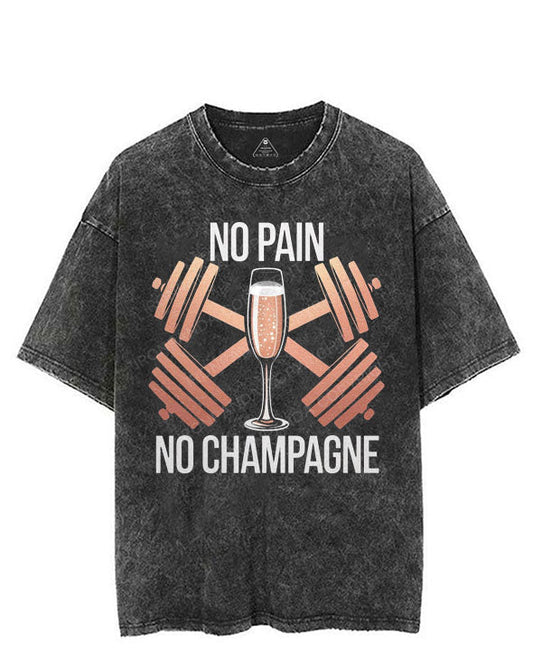 NO PAIN NO CHAMPAGNE VINTAGE GYM SHIRT